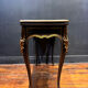 Antique wooden and brass game table – Timeless elegance