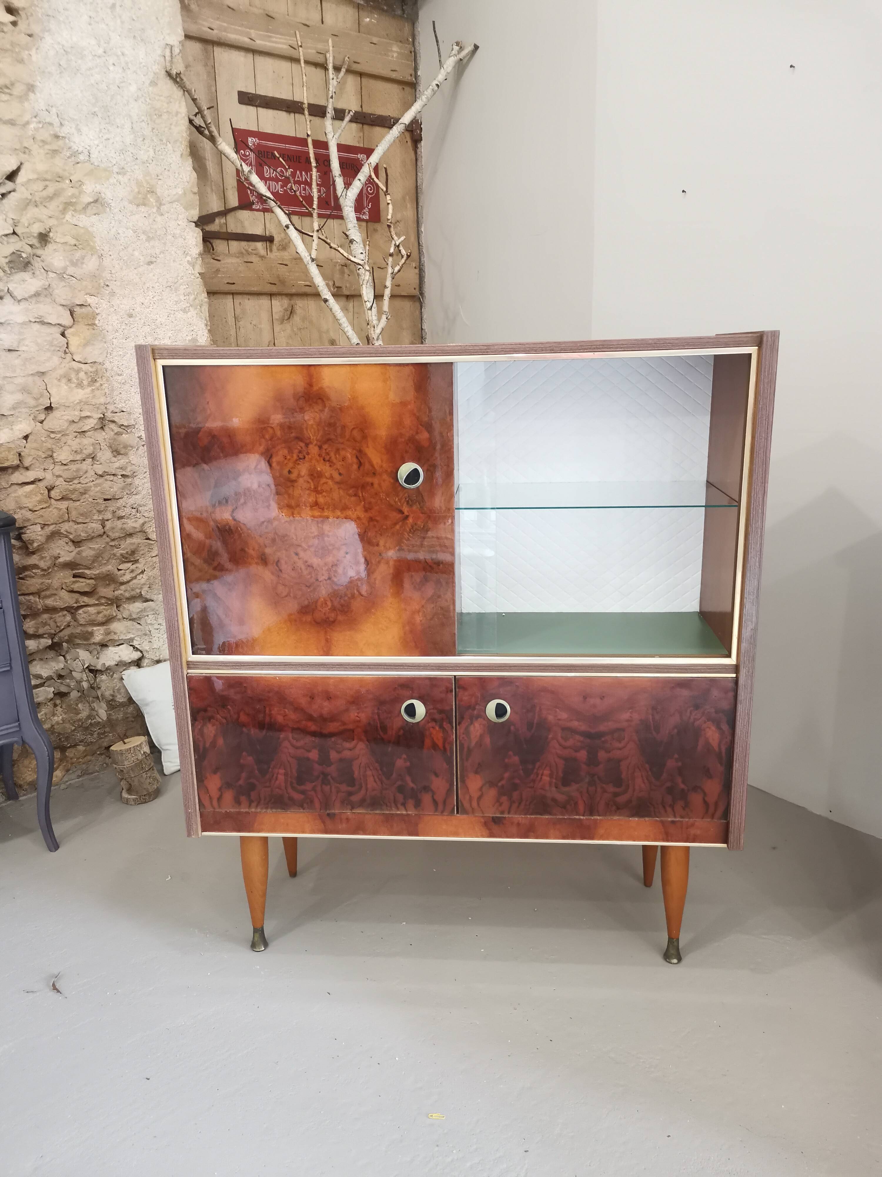 Vintage walnut buffet bar