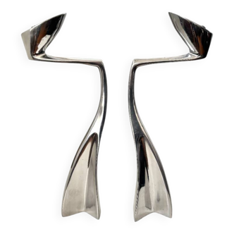 Swan candlesticks by Matthew Hilton 1980
