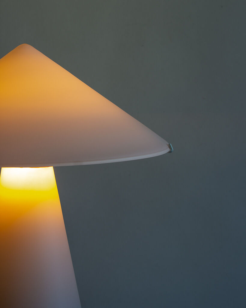 Mushroom table lamp, SCE France, 1980s