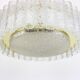 Doria suspension in Murano glass tubes with brass surround, Germany, 1960s.