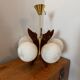 Suspension with 5 globes, Scandinavian design made by Szarvasi.