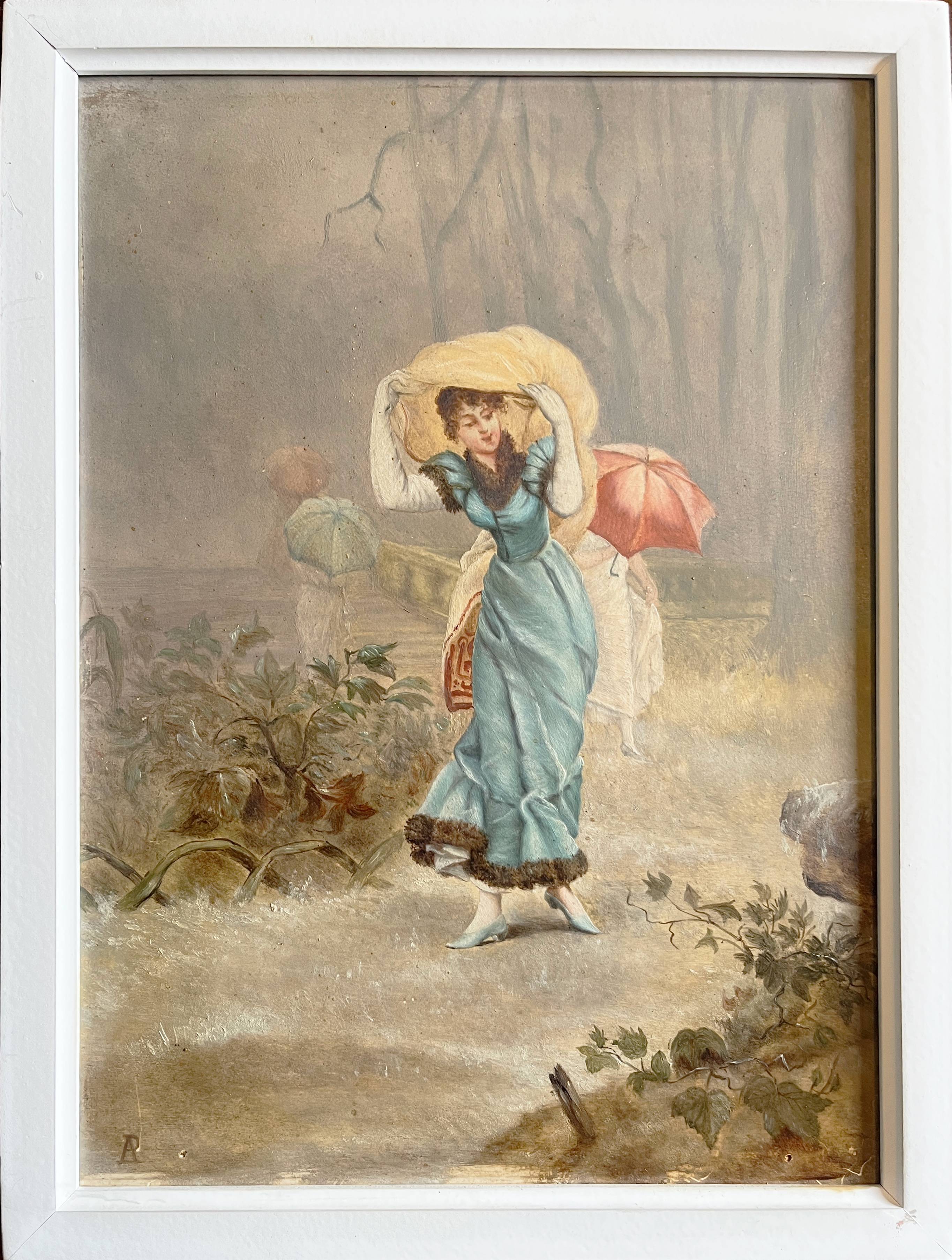 HSP painting "Elegant in the Park" by Alexandre Perrin Academy of Painting