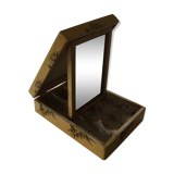 Mirror in pretty vintage box 15x21cm