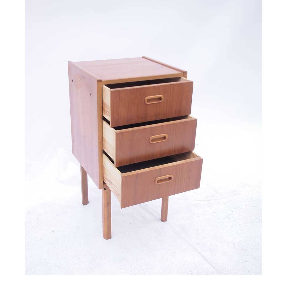 Small Swedish Scandinavian bedside cabinet