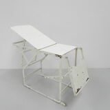Industrial side table, hospital bed