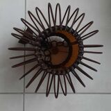 Vintage wicker pendant lamp