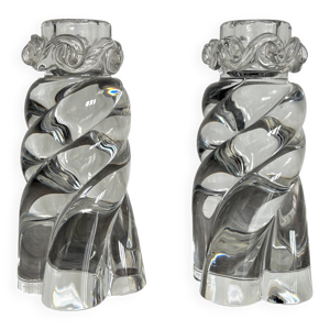 paire bougeoirs baccarat