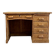 1950s oak veneer desk