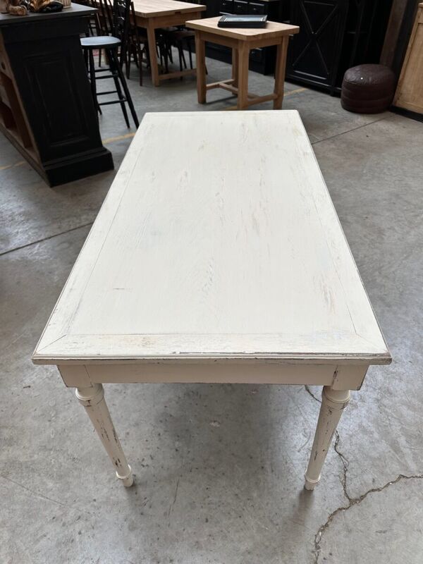 Table bureau patinée