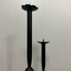 Brutalist wrought iron candlestick from the 70s