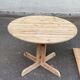 Table à manger ronde décapée extensible Rainer Daumiller Hirtshals Sawaerk