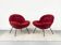 Chaises longues rouges par Fritz Neth pour Correcta, années 1950, ensemble de 2