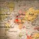 School planisphere Vidal-Lablache 1955 map
