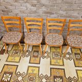Set of 4 bistro chairs 1960
