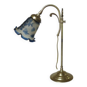 Lampe de style art nouveau, - laiton