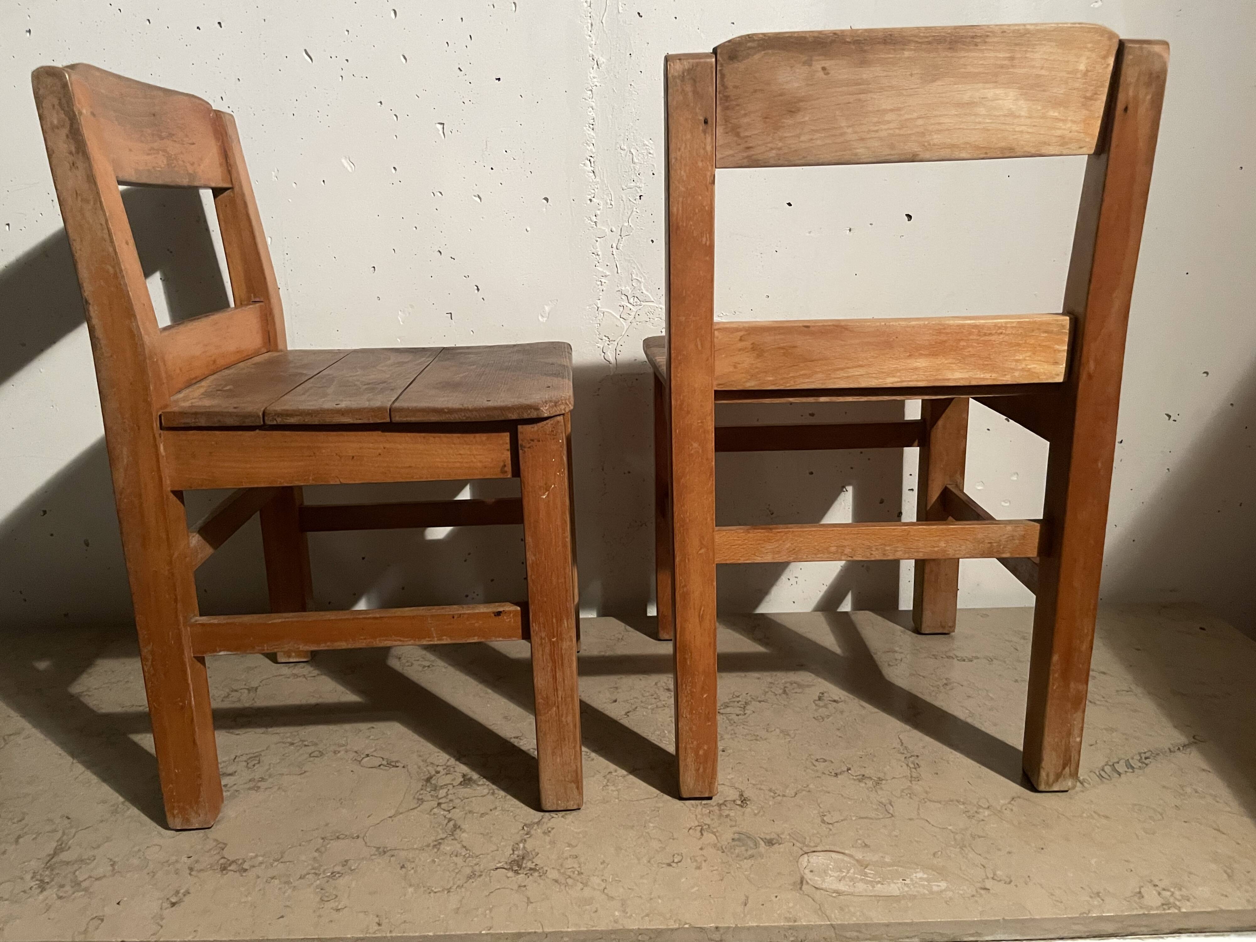 Pair of children's chairs from the 1950s