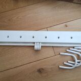 Large patère Kartell made in Italy vintage white plastic