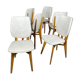 Chaises skaï blanc