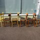 Lot de 6 chaises en bois de bistrot
