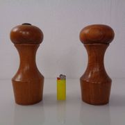 Mid-Century Teak Salt Shaker and Pepper Mill by Zassenhaus, 1960s, Set of 2