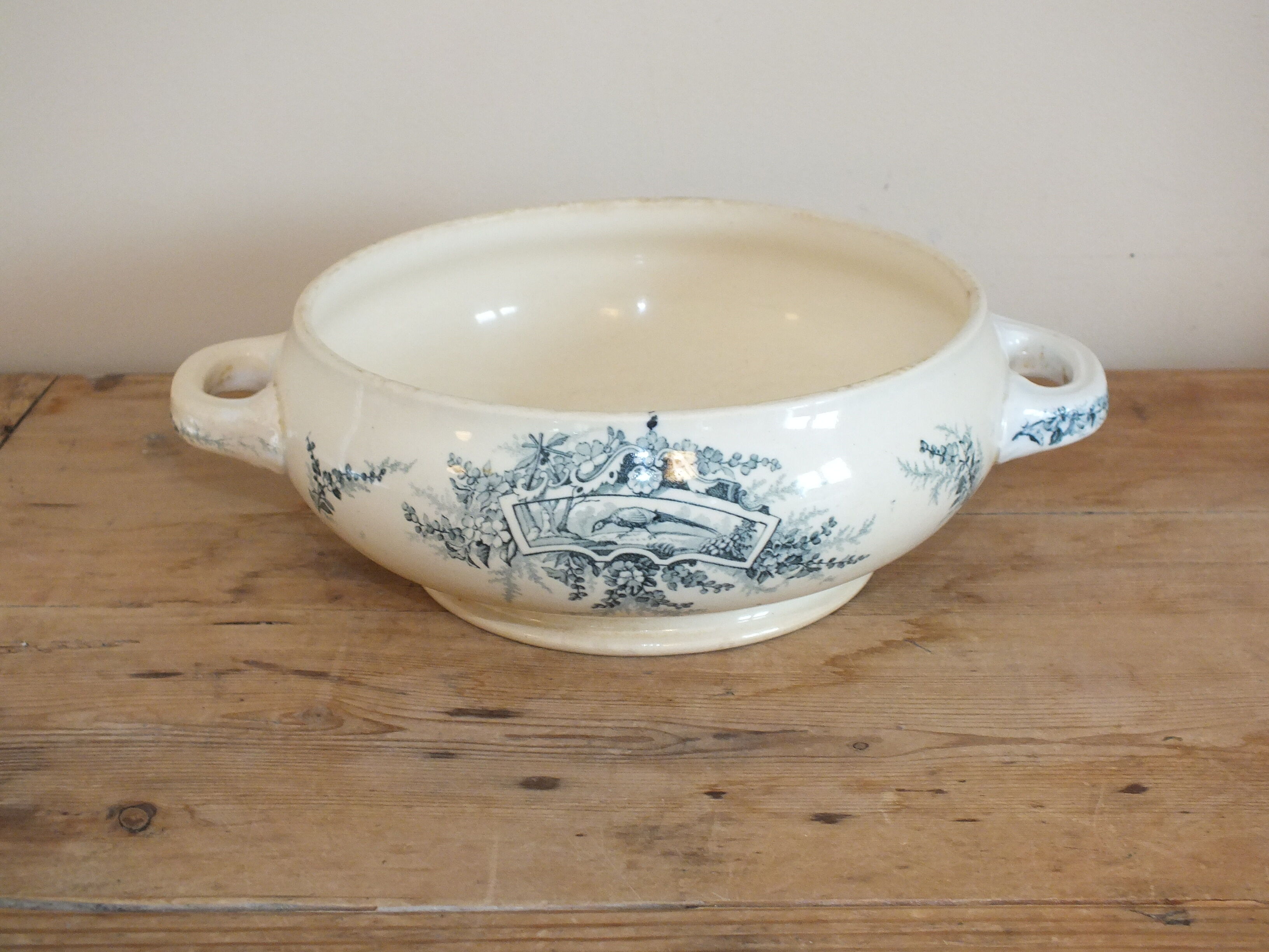 Body of tureen Lunéville Terre de Fer service pheasants