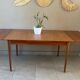 Vintage teak table with extensions