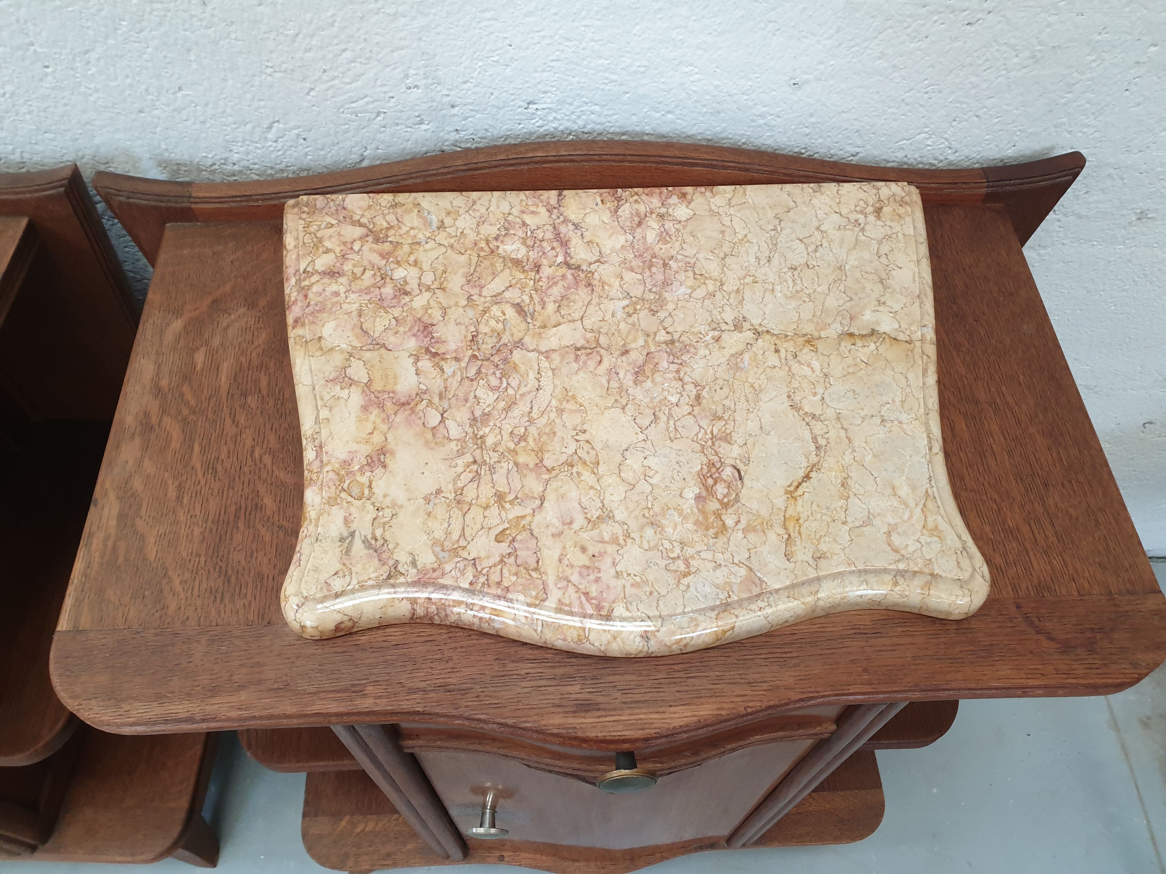 Pair of vintage bedside tables 40s