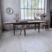 Solid oak farmhouse table with extensions (190-280cm) 1950