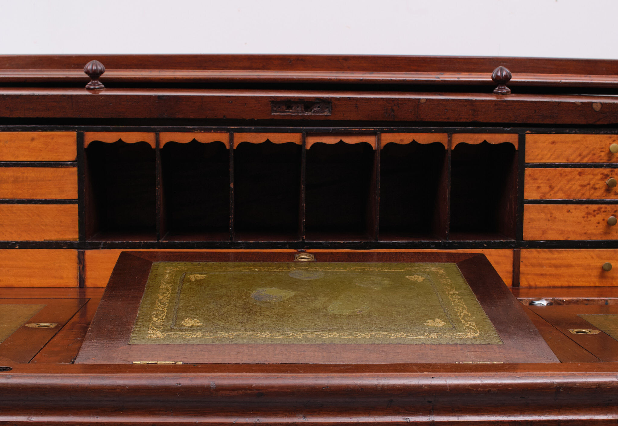 Antique Hobbs & Co. English Roll Top Cylinder Desk