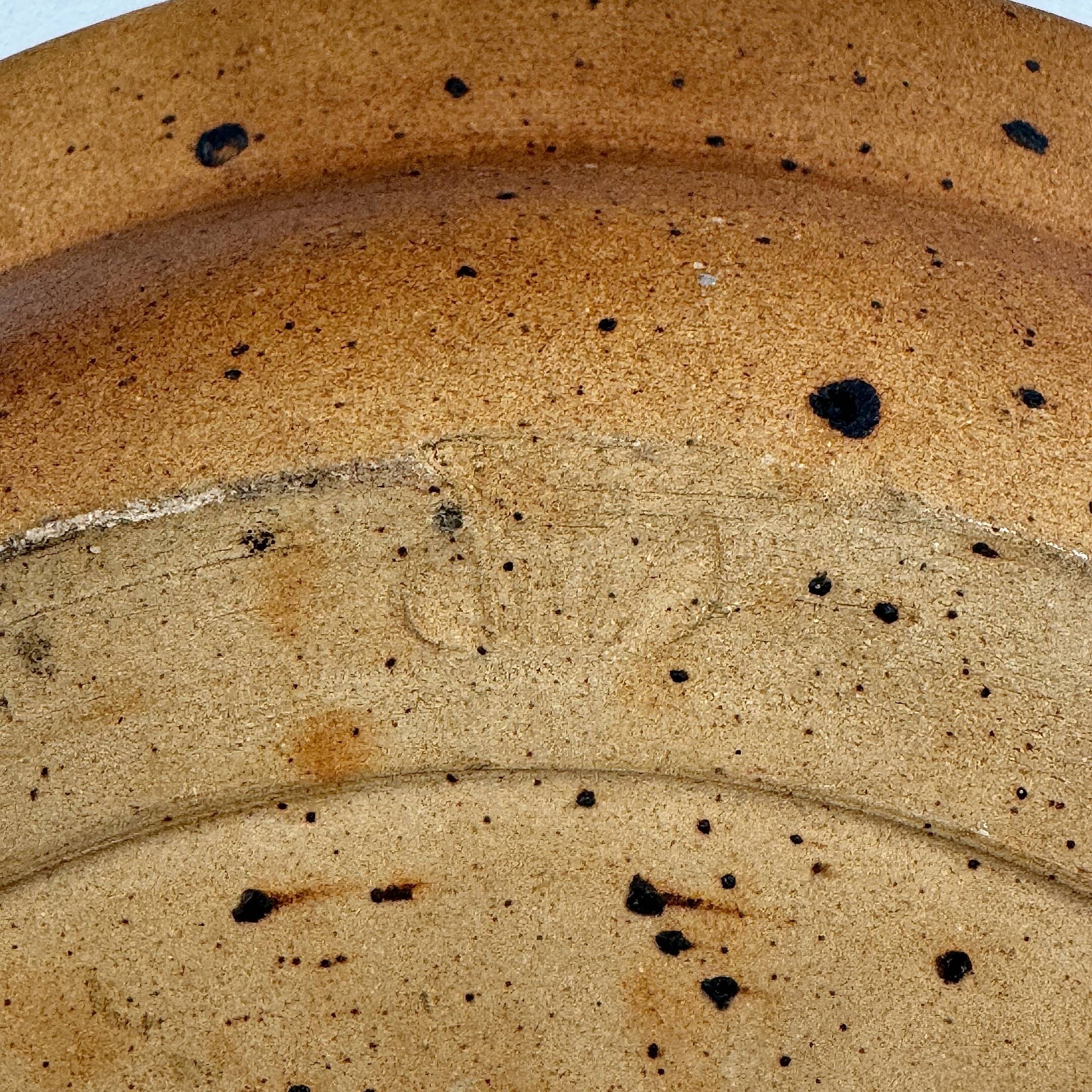 Large stoneware bowl by Pierre Digan, France, 1960.