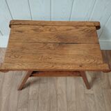 Side table end of sofa vintage feet compass solid oak