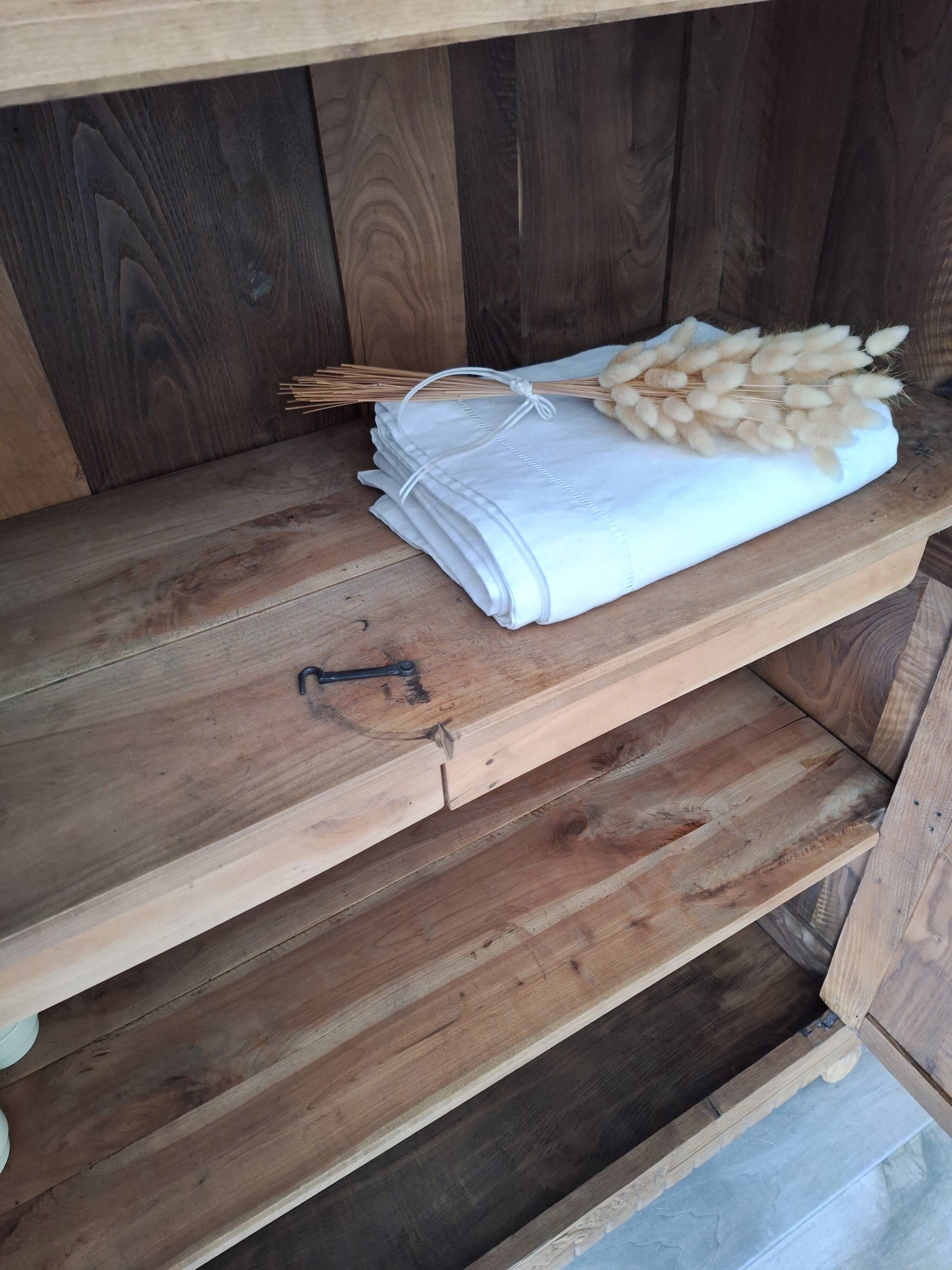 Wardrobe, oak linen cupboard from 1920.