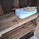 Wardrobe, oak linen cupboard from 1920.