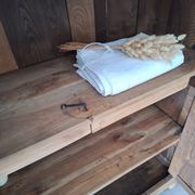 Wardrobe, oak linen cupboard from 1920.