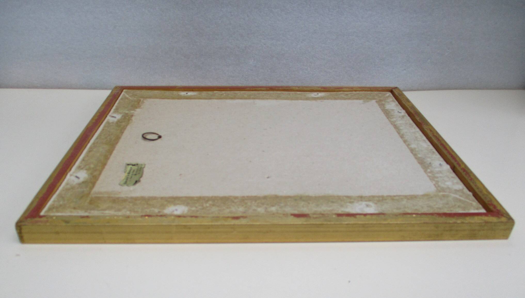 Vintage gilded wood frame for 241 x 302 mm subject