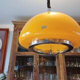 Vintage opaline orange pendant lamp “viro”
