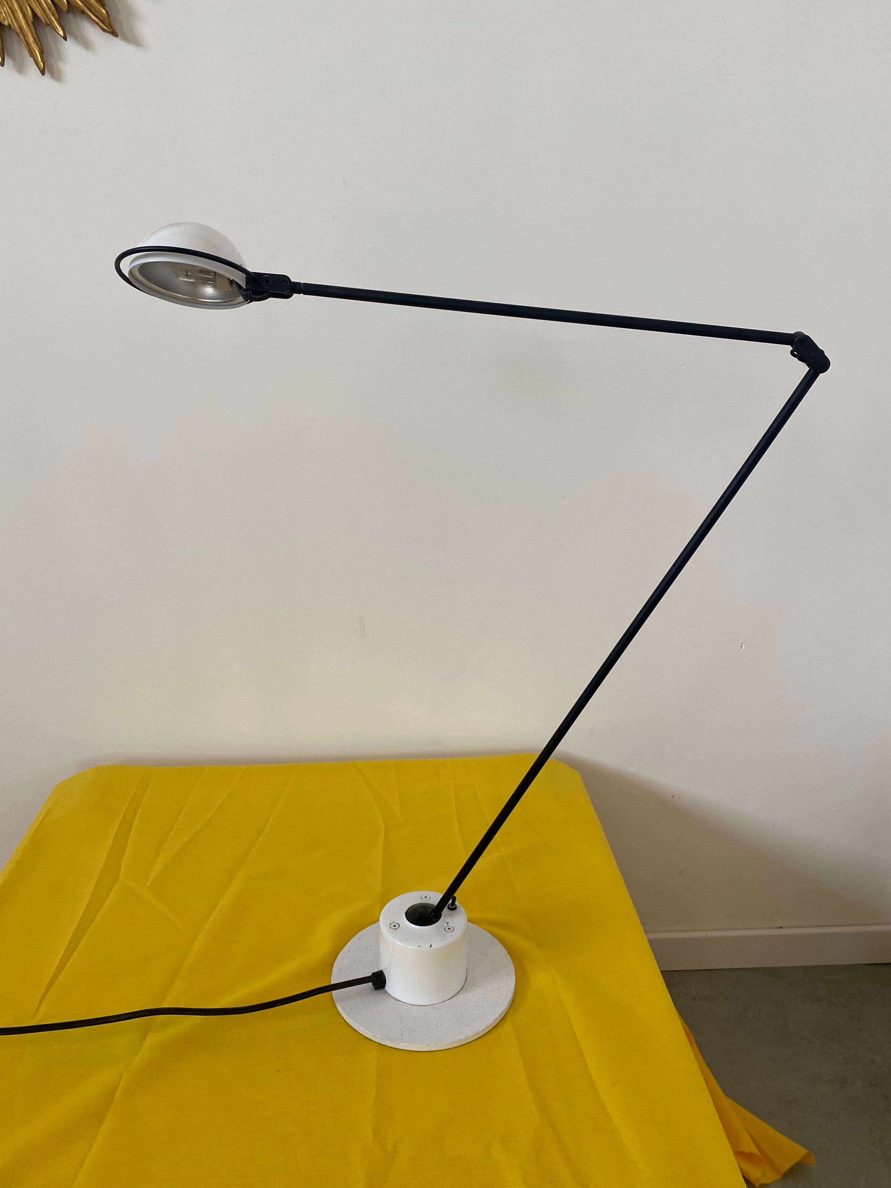 Desk lamp design Belux Swiss Hannes Wettstein year 80 vintage