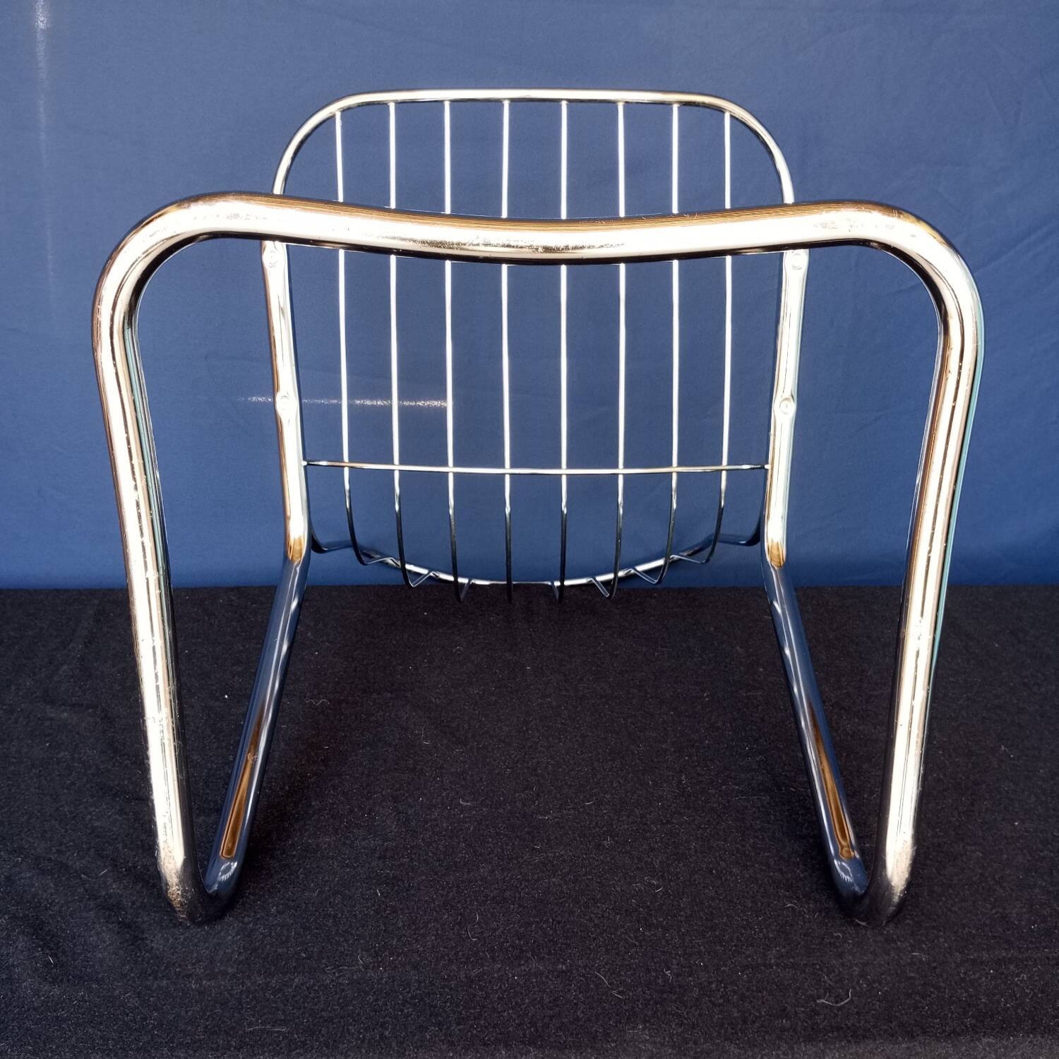 70s chrome metal chairs
