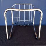 70s chrome metal chairs