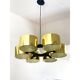 Contemporary Italian Oval Metal Gold Candlestick