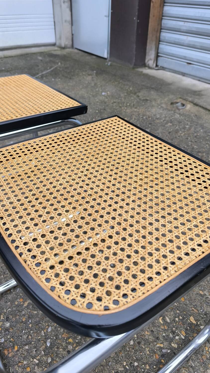 Pair of Cesca B32 chairs by Marcel Breuer