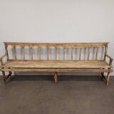Patinated church pew