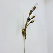 Mid-century brass wall light sconce, 1950s