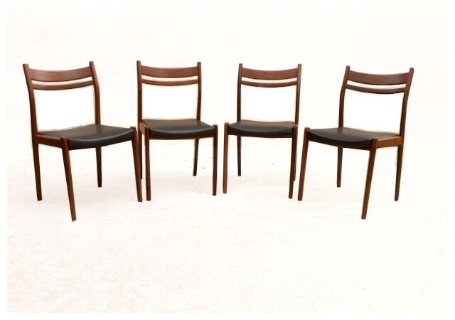 Vintage Scandinavian rosewood chairs 1960s