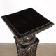 Old neo-Renaissance style column in carved wood Italy 20th Century