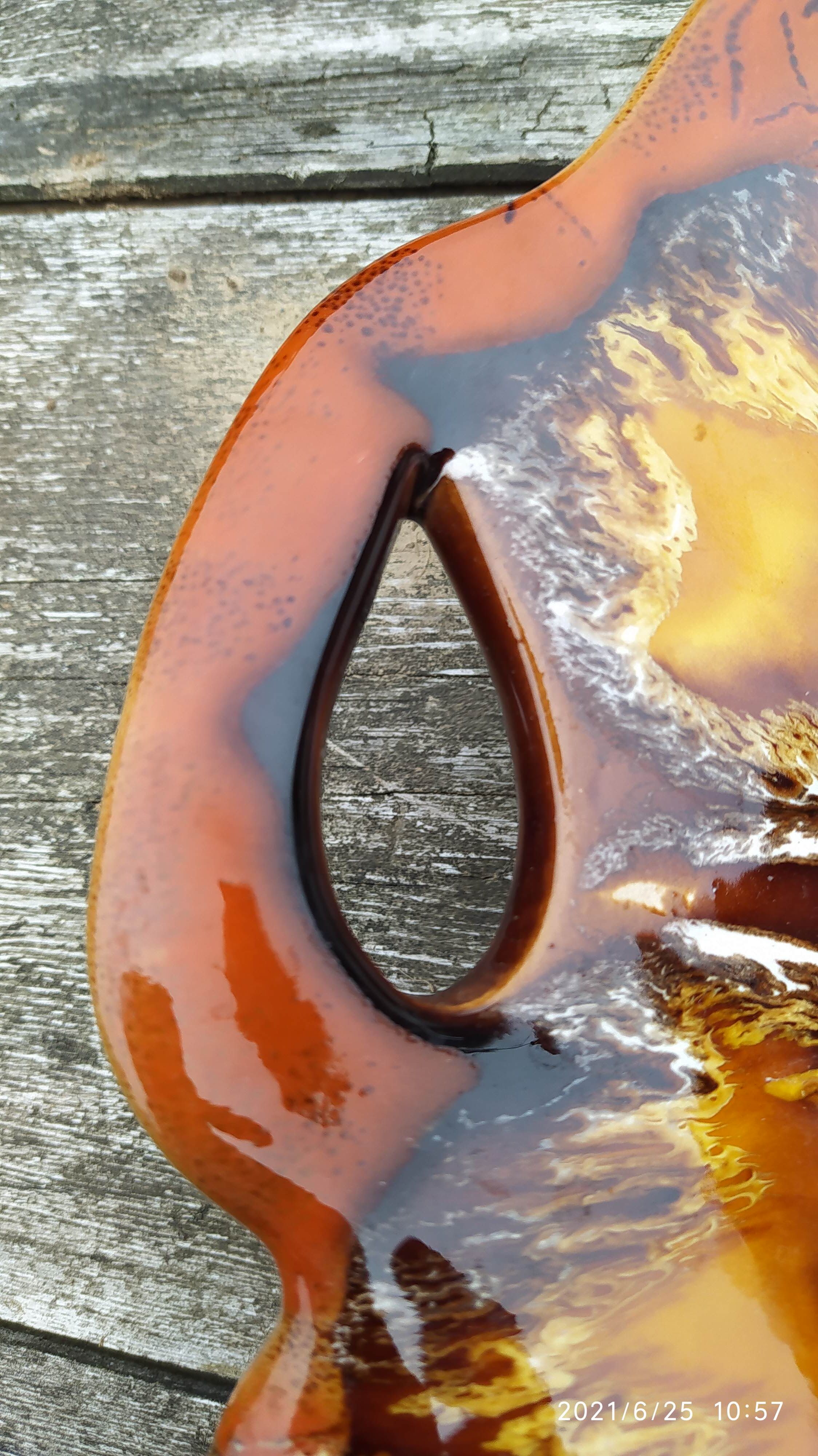 enamelled fruit cut Vallauris