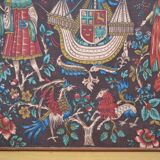 Vintage tapestry in the style of the Middle Ages