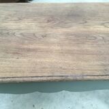 Rectangular coffee table, painted color green Sage and patina