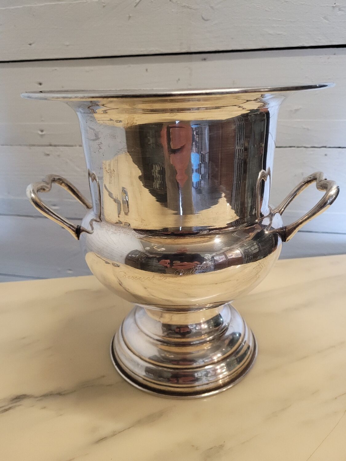 Seau à Champagne en Métal Argenté - Barrois Antiques
